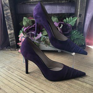Studio Pollini Purple Suede Heels Size 6
